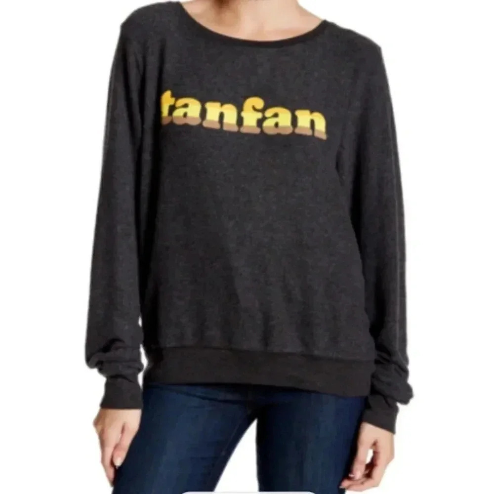 Wildfox Tanfan Gray Baggy Beach Jumper Sweater Size XS